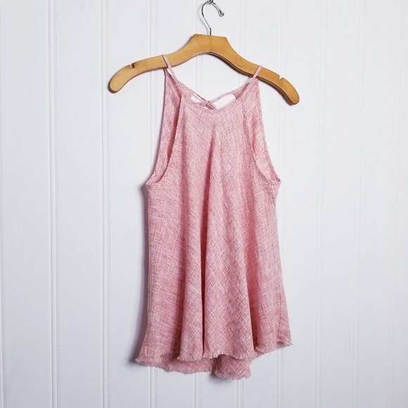 Anthropologie Tops - Anthropologie 💚Cloth & Stone Frayed Halter Tank  